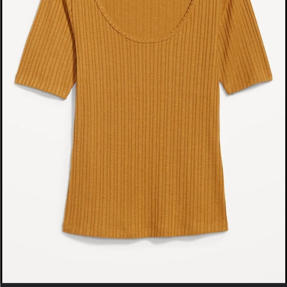 Old Navy Ribbed Orange Top - Picture 2 of 4